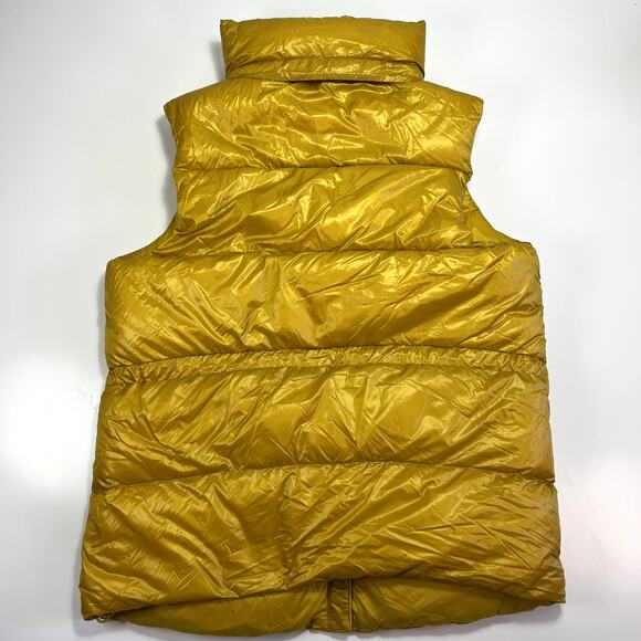 Athleta Small Yellow Hooded Puffer Vest Lofty Down Vest 486244 Jacket - Picture 4 of 16